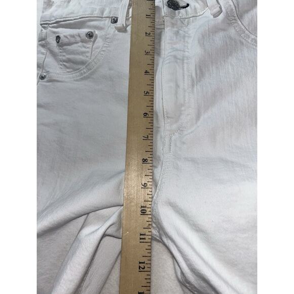 Rag & Bone High Rise Ankle Skinny Jeans White size 31 women's - Picture 3 of 9